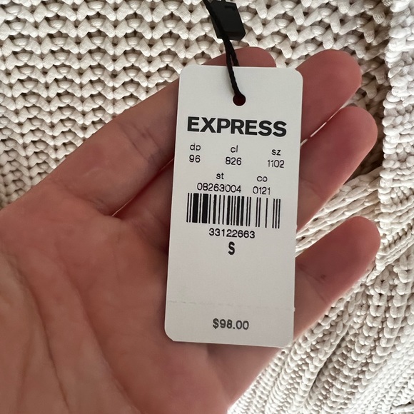 White Ribbed Sweater - Picture 3 of 5